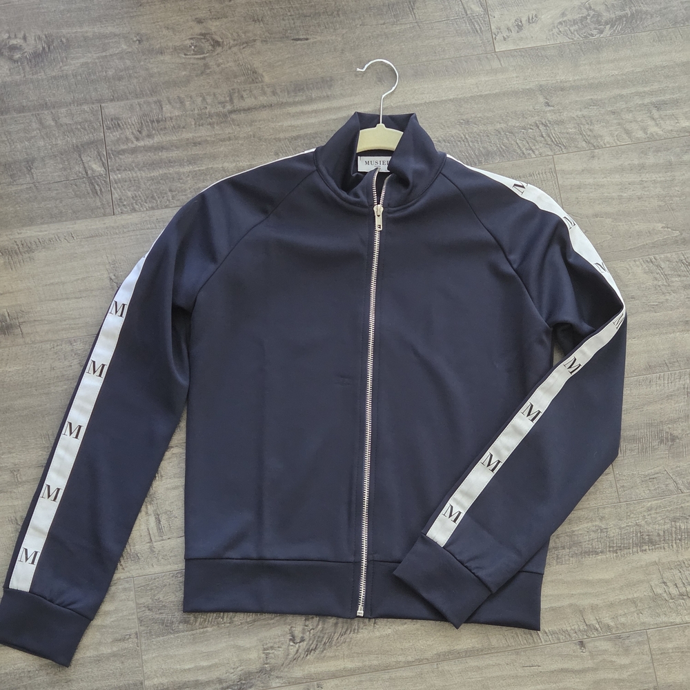 REVOLVE Musier Paris Women Navy Dona Track Jacket NWOT